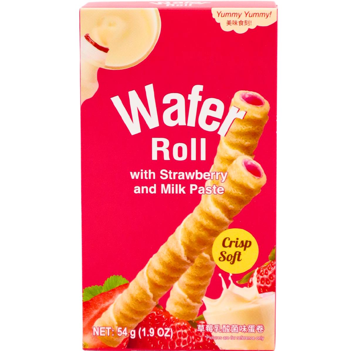 WAFER ROLL Erdbeere & Milchcreme 54g