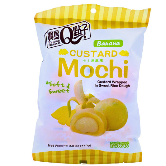 Q CUSTARD Mochi Banane 110g