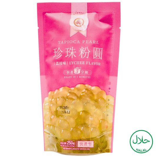 WU FU YUAN Tapioka Bubble Tee Perlen Lychee 250g