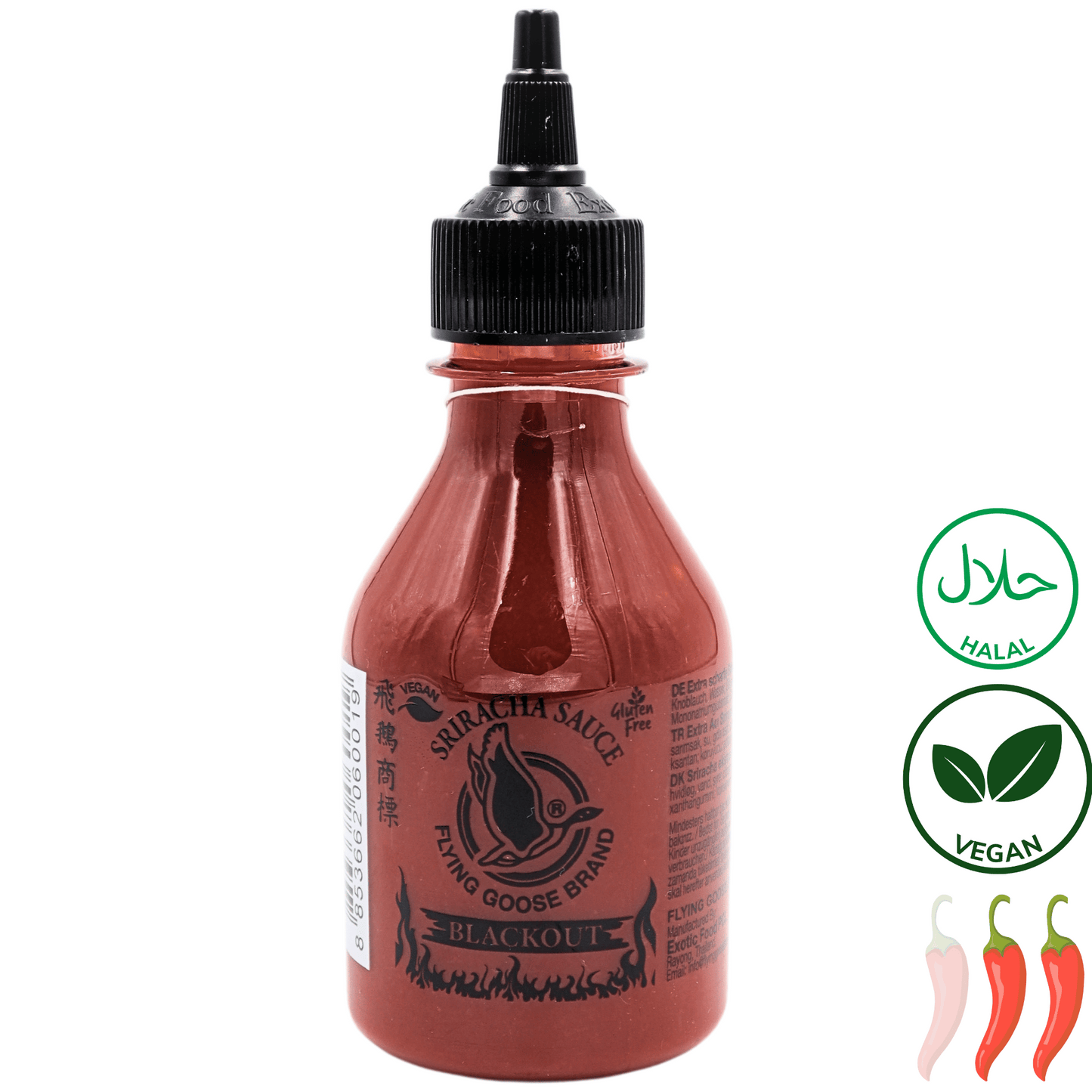 FLYING GOOSE Sriracha Chilisauce - Blackout 200ml