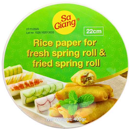 SA GIANG Reispapier zum Frittieren 22cm x 400g