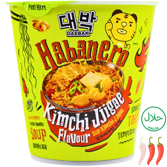 DAEBAK Habanero Nudelsuppe Kimchi Jigae Cup 85g