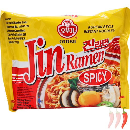 OTTOGI Instant Jin Ramen Nudeln Scharf 120g