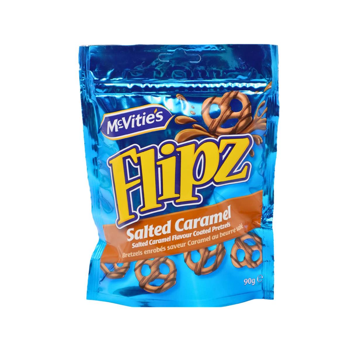 MC VITIES Flipz Pretzels Salted Caramel 90g