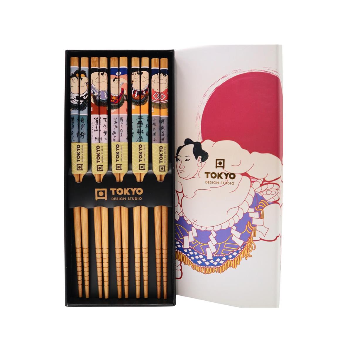 TOKYO DESIGN Stäbchen Geschenkset Sumo - 5 Paare