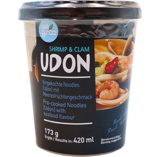 ALLGROO Udon Nudeln Cup Meeresfrüchte 173g