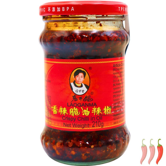 LAO GAN MA Crispy Chili in Öl 210g