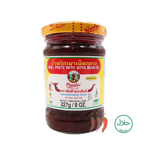 PANTAI Chilipaste mit Sojaöl mittelscharf 227g