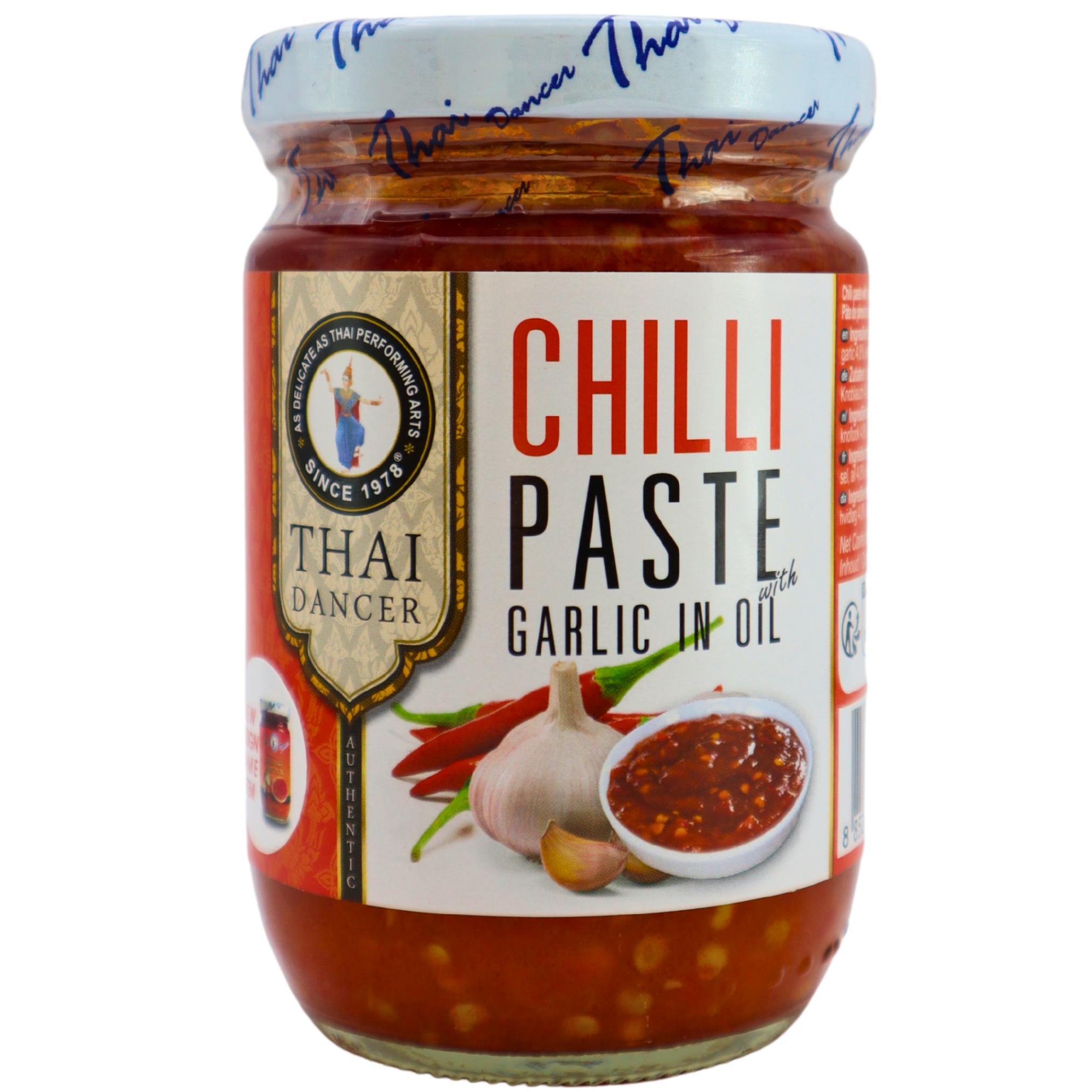 THAI DANCER Chilipaste mit Knoblauch in Sojaöl 227g